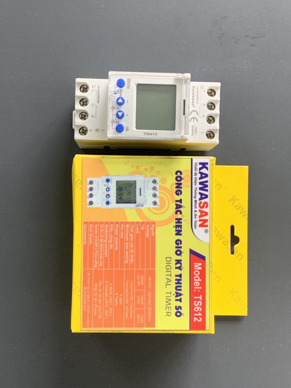 Công Tắc TS612 Hẹn Giờ Thanh Ray