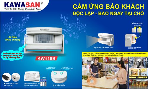 Thiết bị cảm ứng báo khách độc lập tiện lợi cho người dùng