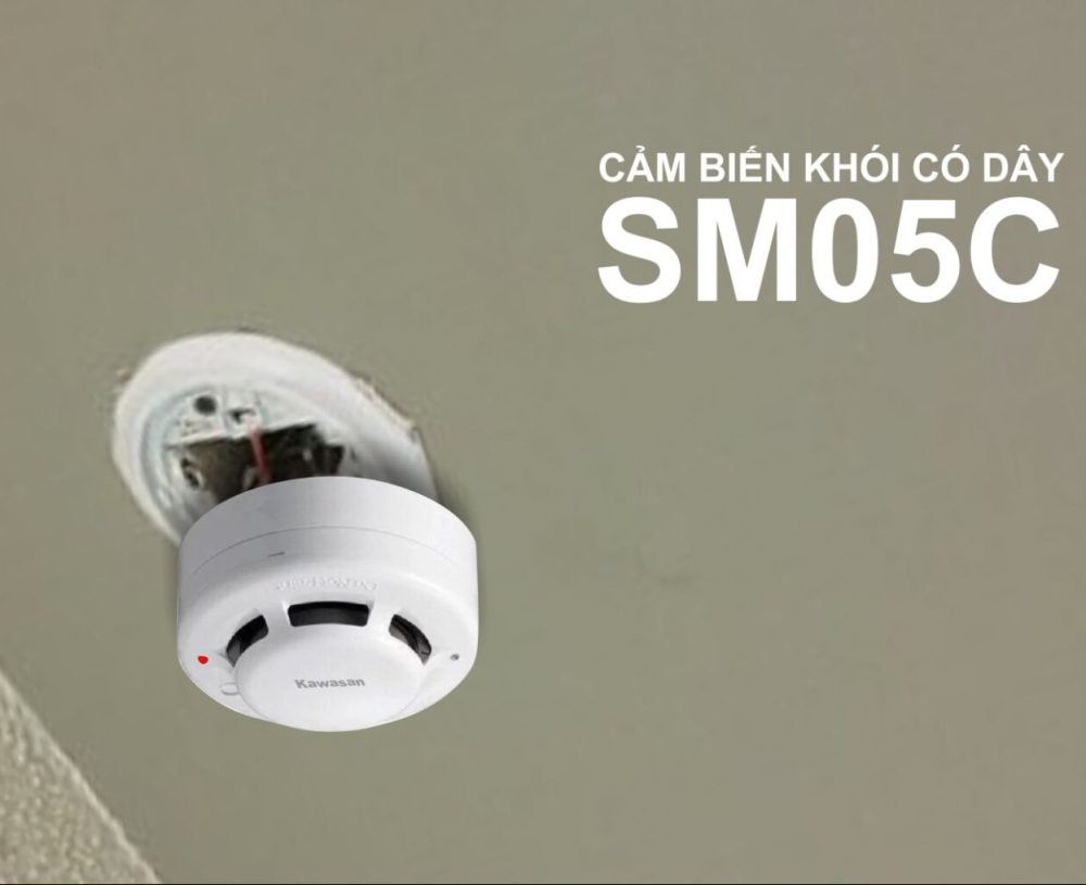 Báo Khói SM05C Có Dây - Phụ Kiện Bộ Trung Tâm
