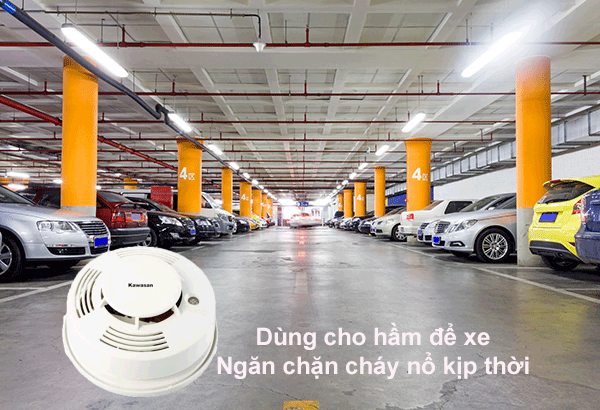 Cảm biến khói SM07 âm báo lớn giúp ngăn chặn kịp thời cháy nổ