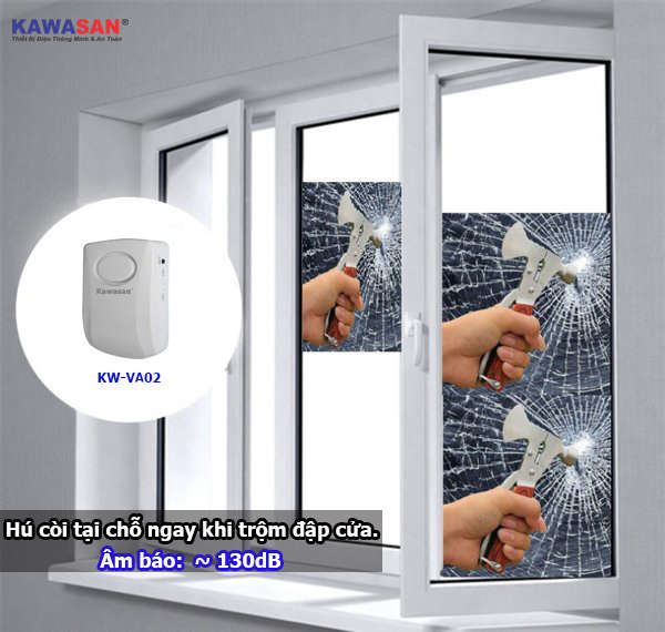 Âm báo lớn lên đến 130 dB giúp bạn kịp thời ngăn chặn trộm cướp