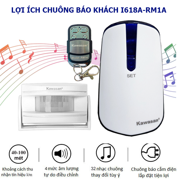 Lợi ích chuông báo khách không dây I618A-R