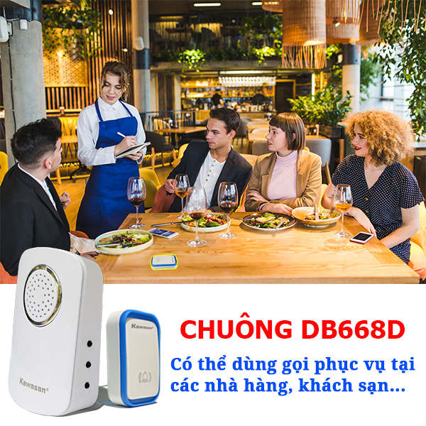 Các nhà hàng sử dụng làm nút gọi phục vụ giúp tăng tính chuyên nghiệp hơn