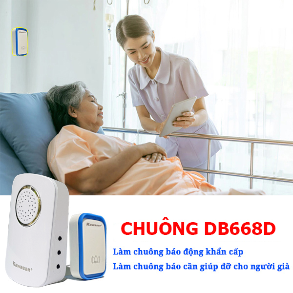 Có thể dùng làm chuông báo động khẩn và báo cần giúp đỡ cho người già