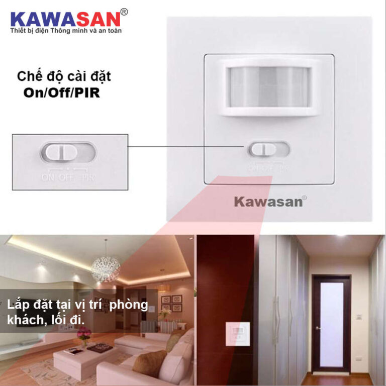 Công Tắc Cảm Ứng Hồng Ngoại Âm Tường SS21D2