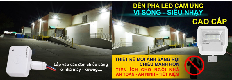 Thích hợp lắp vào các loại đèn pha, đèn chống thấm ở nhà xưởng, kho bãi