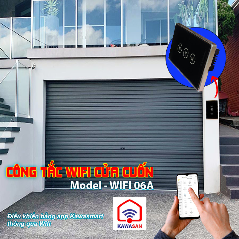 Công tắc wifi cửa cuốn được ứng dụng ngày càng rộng rãi