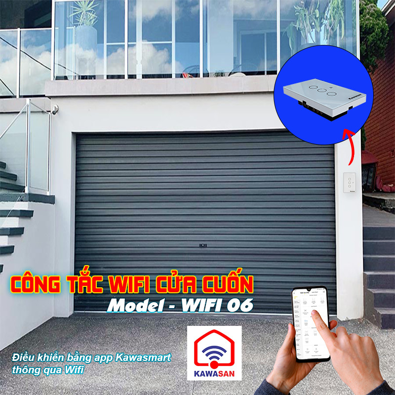 Công tắc wifi cửa cuốn được ứng dụng ngày càng rộng rãi