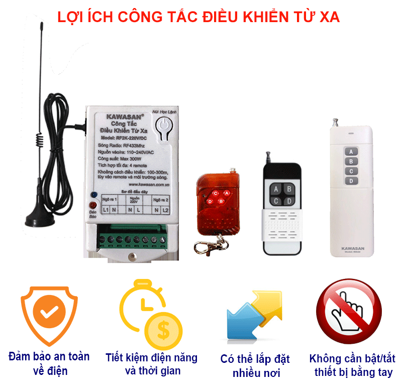 Điều khiển từ xa 220V mang đến nhiều lợi ích cho người dùng