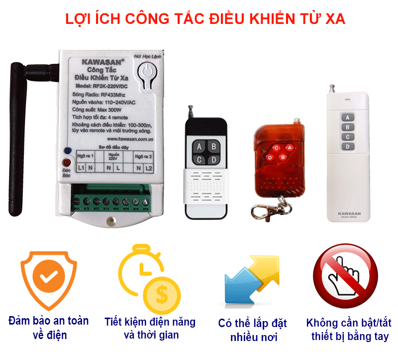 Điều khiển từ xa 220V mang đến nhiều lợi ích cho người dùng