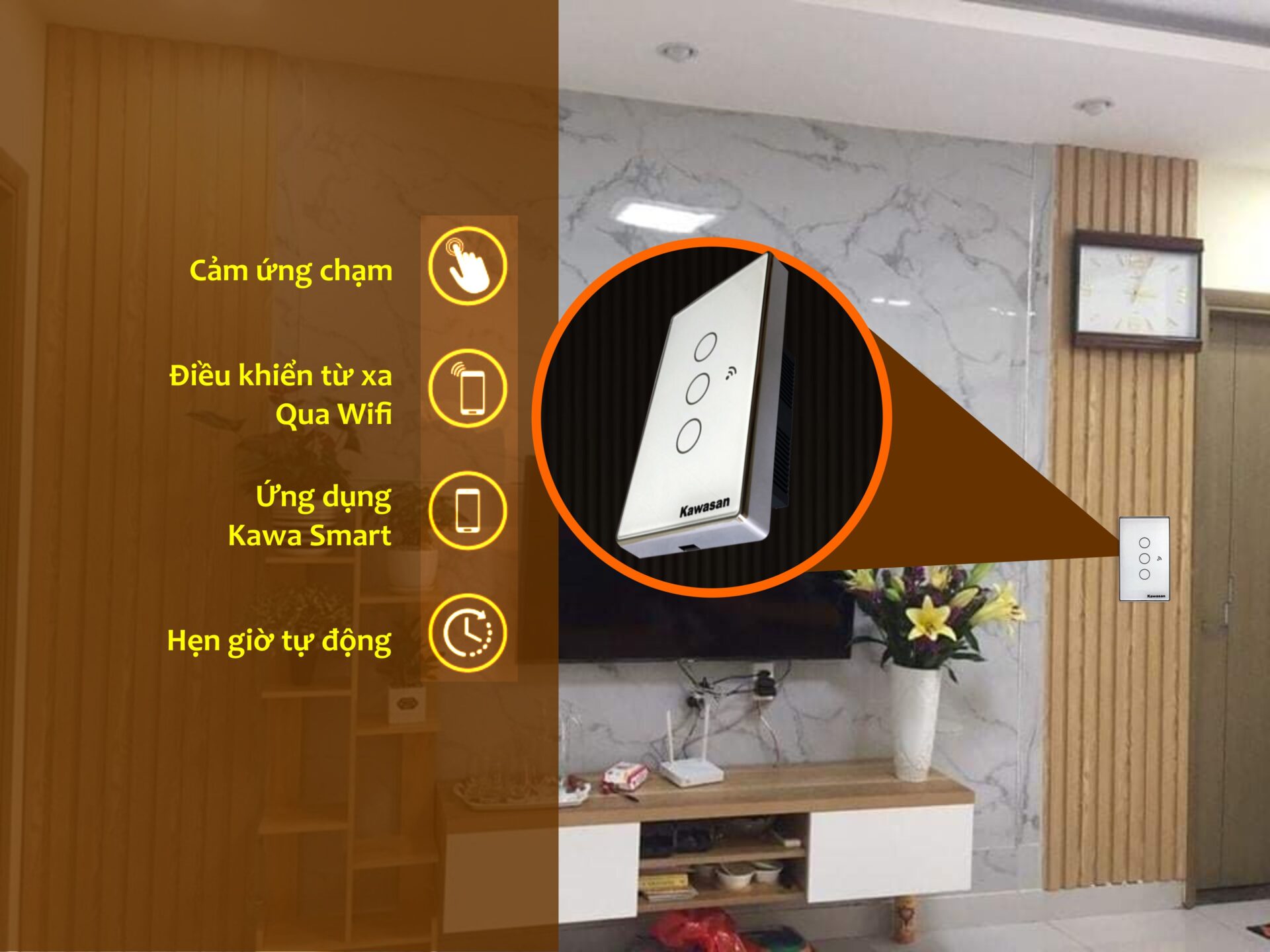 Chức năng công tắc thông minh Wifi