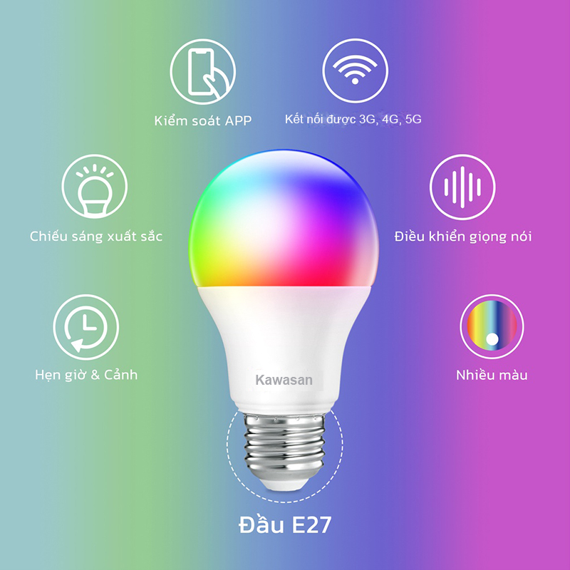 Led Bulb Wifi WB-12W mang nhiều tính năng vượt trội