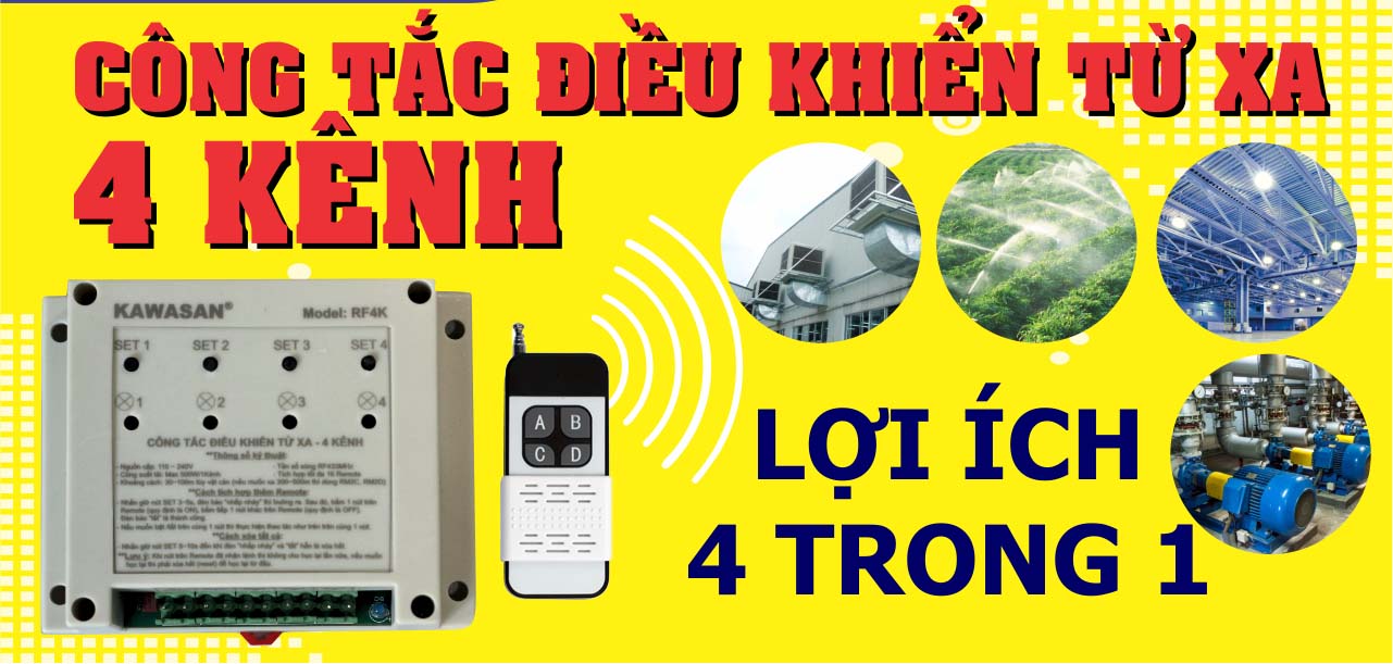 Công suất lớn có thể tích hợp tối đa 16 remote điều khiển từ xa