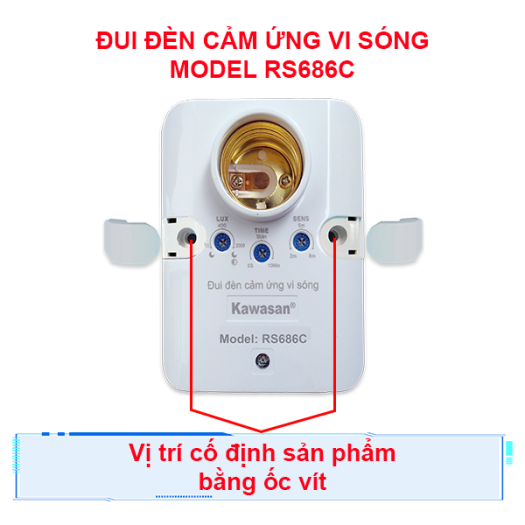 Có thể treo tường hoặc cố định sản phẩm bằng ốc vít