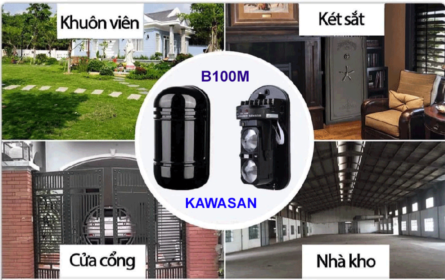 Ứng dụng của hàng rào chống trộm B100M