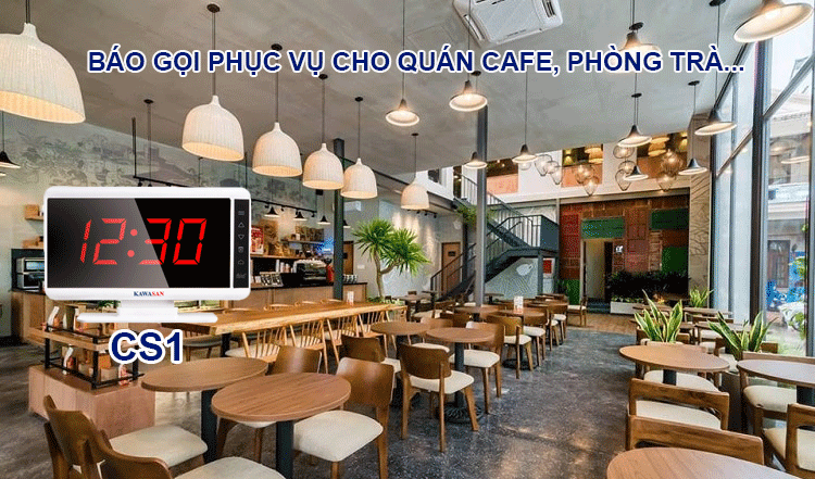 Được ứng dụng cho hệ thống phòng trà, quán cafe