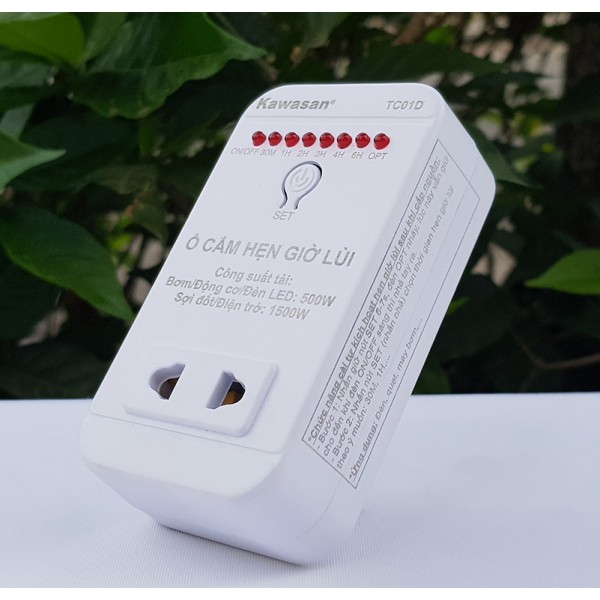 Ổ Cắm Hẹn Giờ Lùi TC01D-500W
