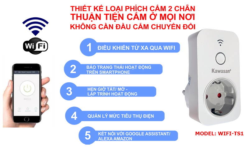 Ổ cắm wifi TS1 