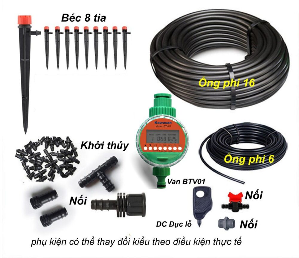 Bộ Van Nước Hẹn Giờ BTV01-Combo