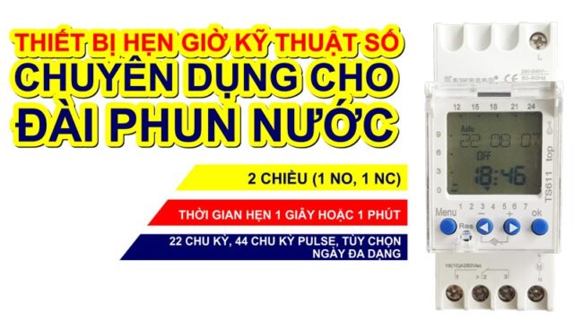 Công Tắc Hẹn Giờ Thanh Ray TS611 - Kawasan