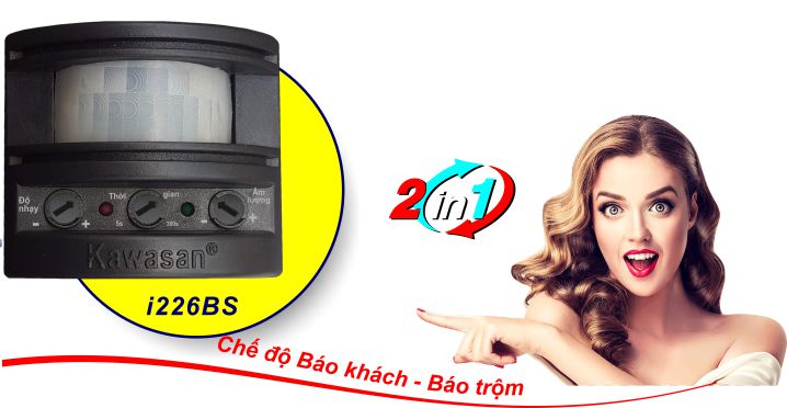 Chế độ vừa báo khách vừa báo trộm vô cùng tiện lợi