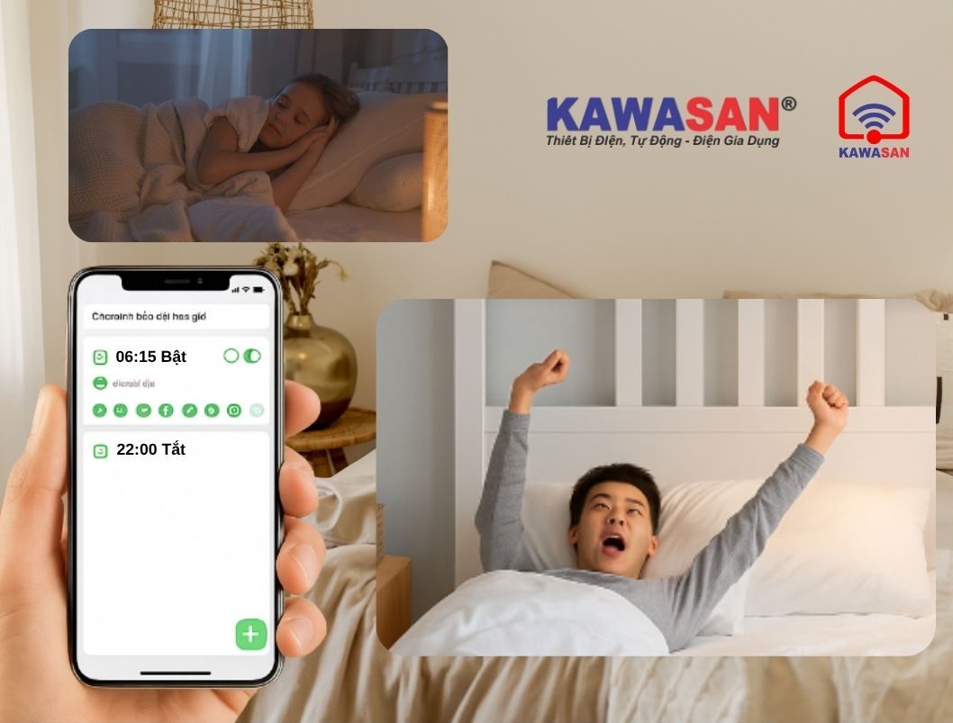 Hẹn giờ cho mỗi buổi sáng/tối