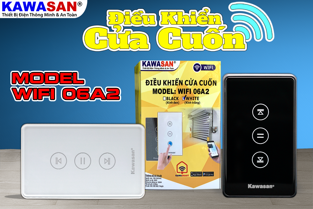 Công tắc wifi điều khiển cửa cuốn WIFI06A2