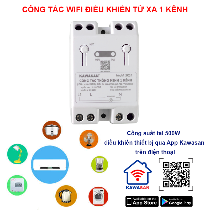 Ứng dụng công tắc wifi SK01