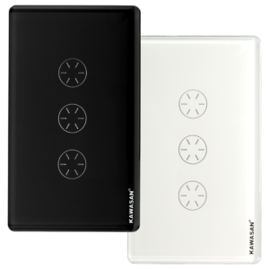 Công Tắc Thông Minh Bluetooth 2 Kênh, Mặt Kính Cường Lực Chống Trầy Xước Màu Trắng, Kết Nối Qua Trung Tâm, Lưu Ngũ Cảnh Đã Thiết Lập, CT2N-BLE-B/W