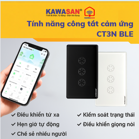 Tính tăng của công tắt thông minh BLE