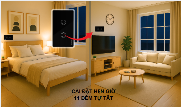 Công Tắc Cảm Ứng Thông Minh BLE Kawasan CT2N