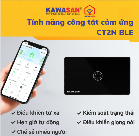 Tính tăng của công tắt thông minh BLE