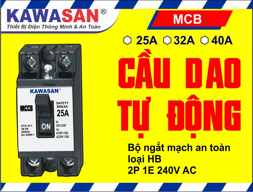 CB CẦU DAO TỰ NGẮT AN TOÀN KAWASAN