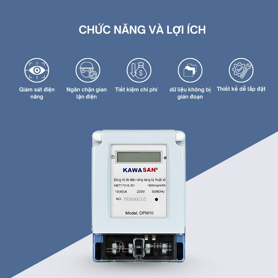 Chức năng và lợi ích của đồng hồ đo điện DPM10 Kawasan
