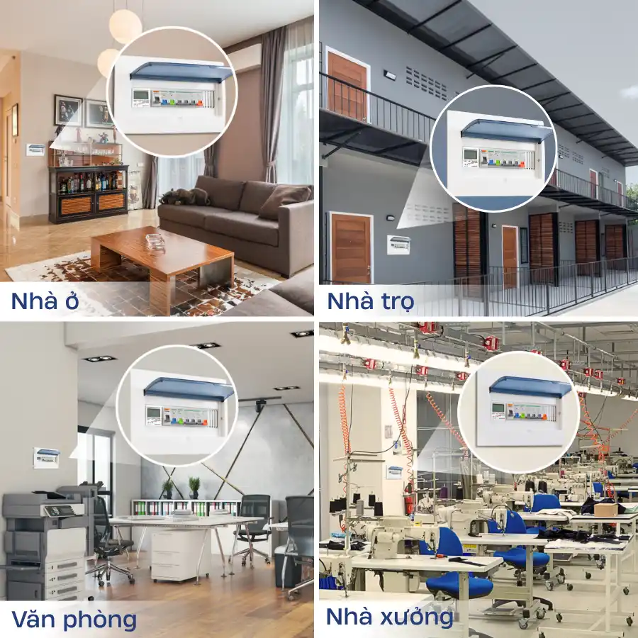  Ứng dụng đồng hồ đo điện năng MPM5 cho nhà ở, nhà trọ, văn phòng, nhà xưởng
