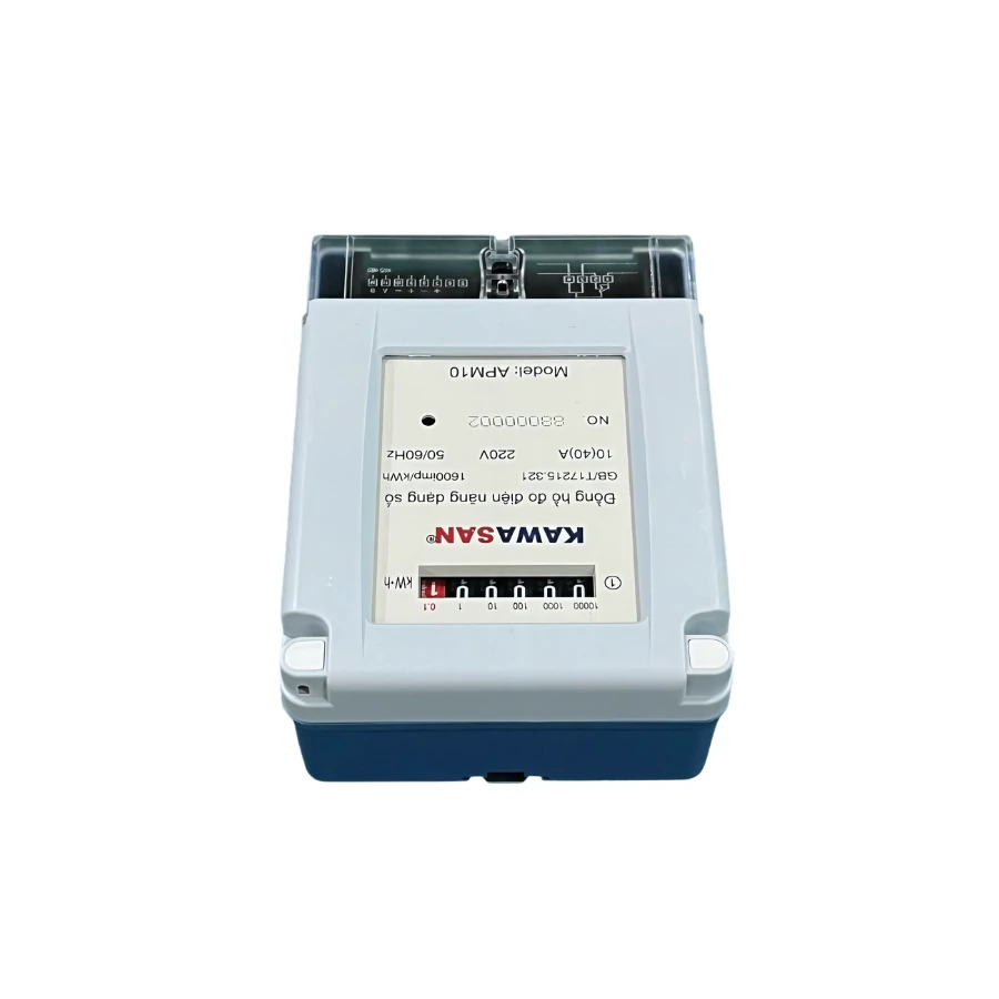 Đồng hồ đo điện năng 1 pha APM10 Kawasan đặt nằm ngang