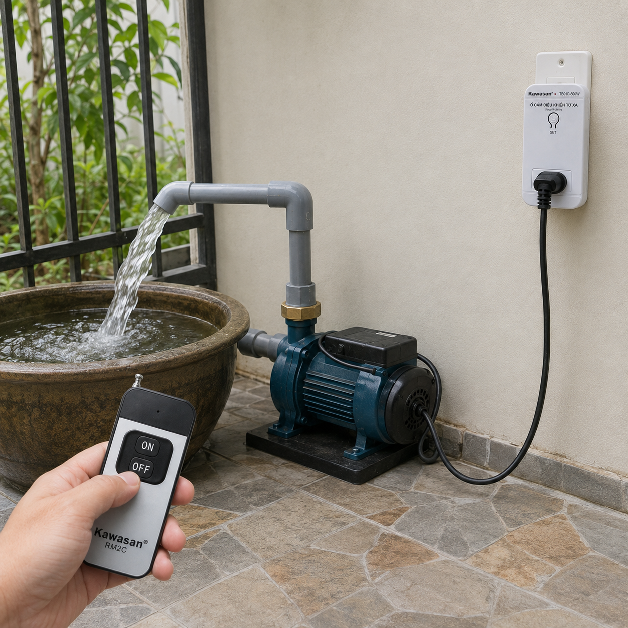 Ứng dụng điều khiển máy bơm nước từ xa