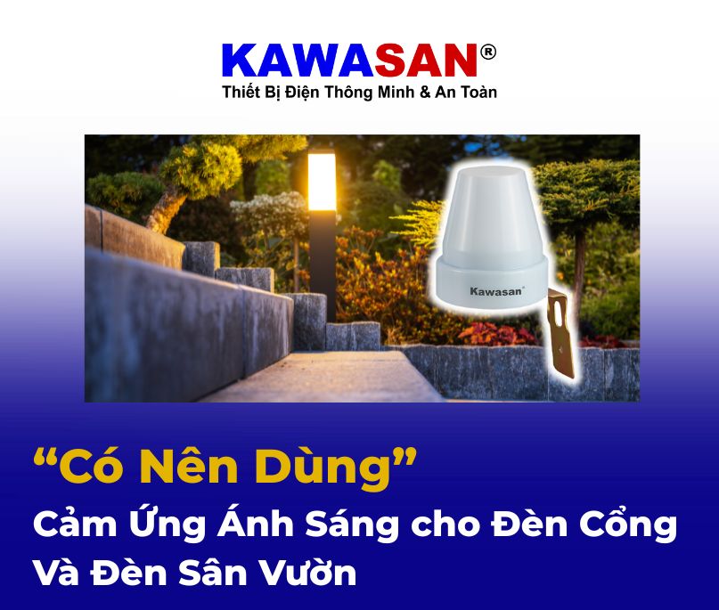 Cảm Ứng Ánh Sáng cho Đèn Cổng Và Đèn Sân Vườn