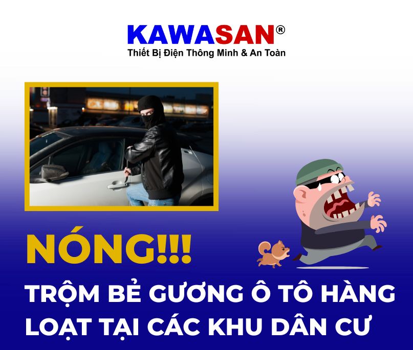 NÓNG!!! TRỘM BẺ GƯƠNG Ô TÔ HÀNG LOẠT TẠI CÁC KHU DÂN CƯ