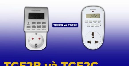 Công tắc thời gian, ổ cắm hẹn giờ TGE2B và TGE2C