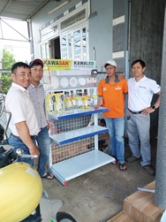 Tào trợ kệ trưng bày cho các điểm bán hàng Kawasan trên toàn quốc