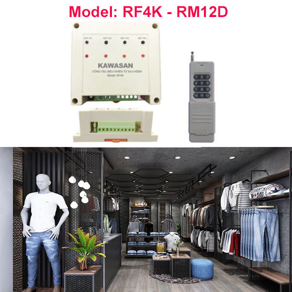 Công tắc điều khiển từ xa RF4K-RM12D
