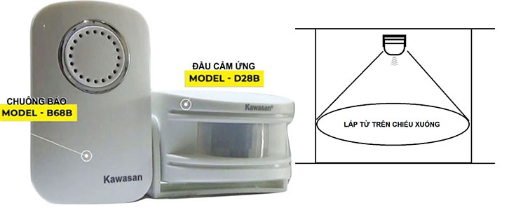 Chuông báo khách không dây I287B