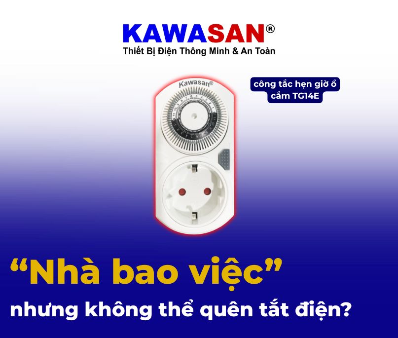công tắc hẹn giờ ổ cắm TG14E