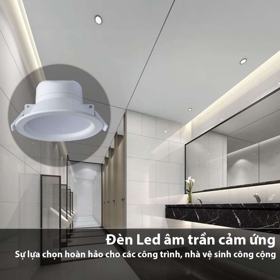 Đèn âm trần cảm ứng - sự lựa chọn cho các công trình