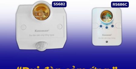 So sánh đui đèn cảm ứng hồng ngoại SS682 và đui đèn cảm ứng vi sóng RS686C