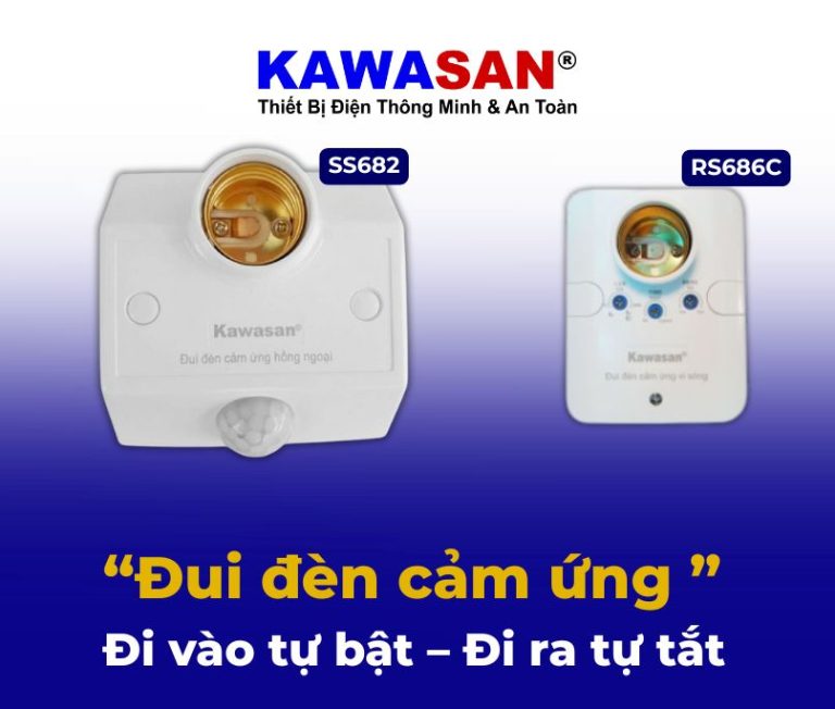So sánh đui đèn cảm ứng hồng ngoại SS682 và đui đèn cảm ứng vi sóng RS686C