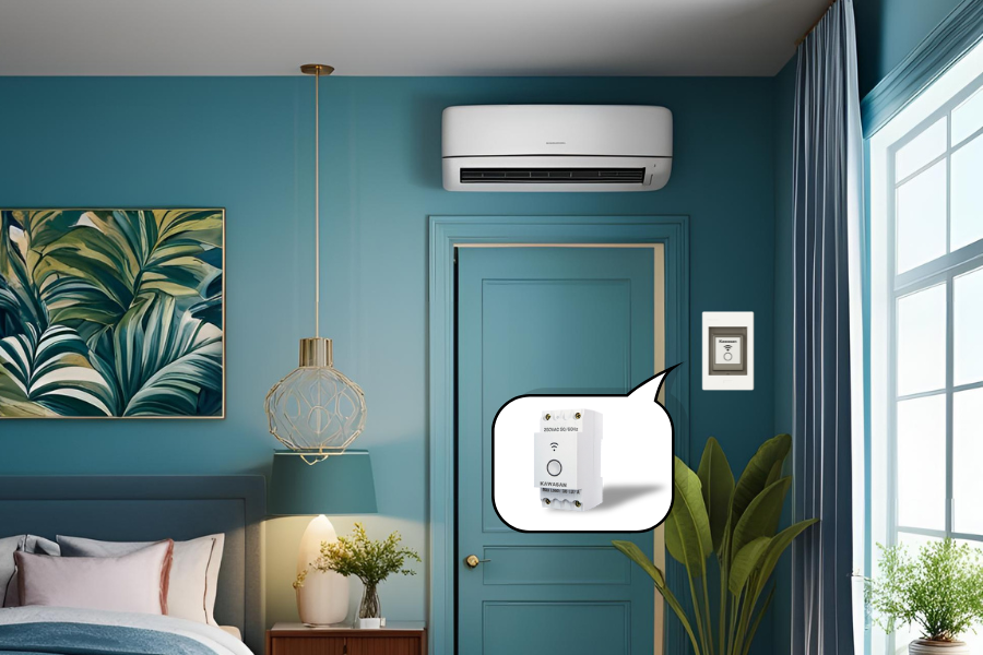 Gắn CB20A điều khiển từ xa qua Wifi