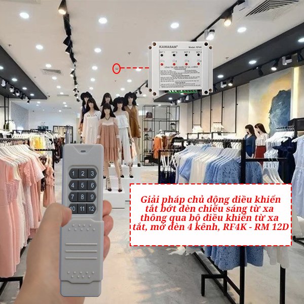 Giải pháp chủ động điều khiển từ xa tắt bớt đèn ở những khu vực không cần thiết