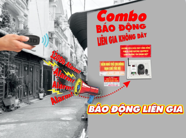 Combo báo động liên gia không dây